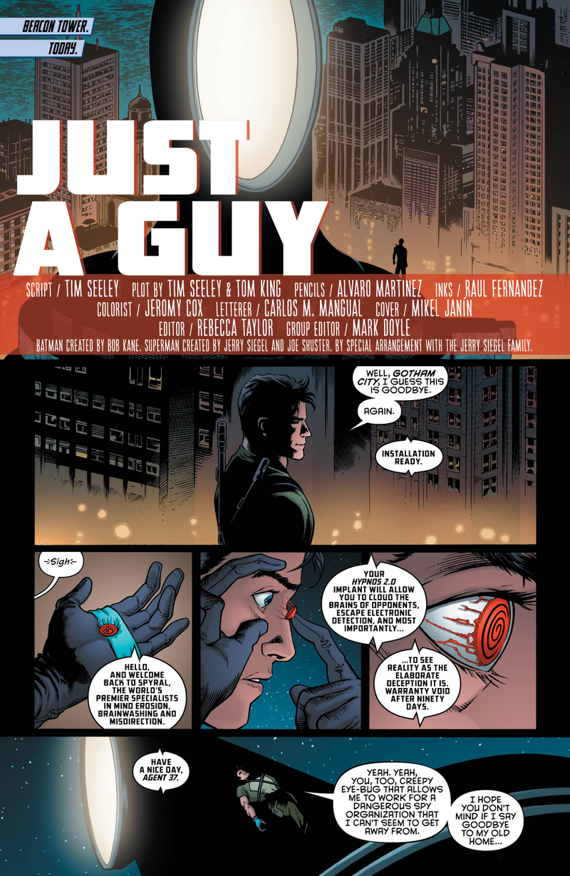 Illustration for article titled Exclusive DC preview: Dick and Superman team up in Grayson Annual #2